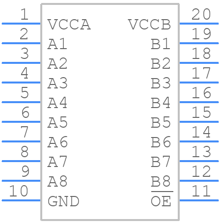 NL3V8T244DTR2G - onsemi - PCB symbol