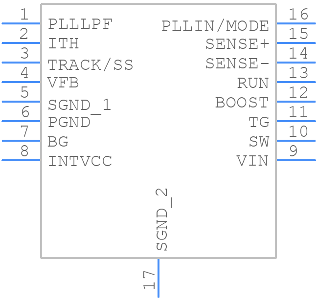 LTC3834EDHC-1#TRPBF - Analog Devices - PCB symbol