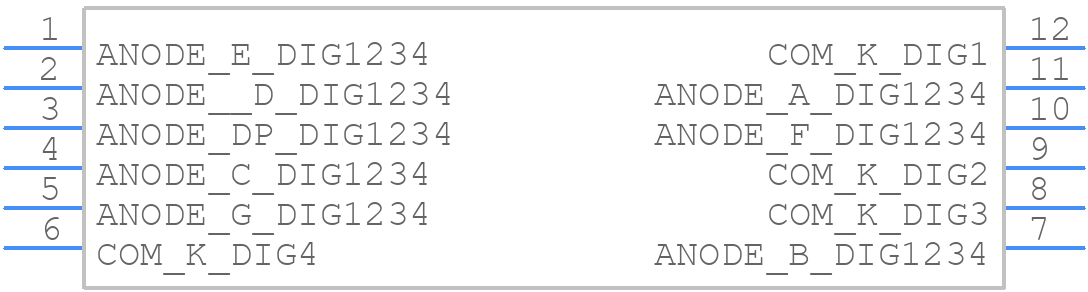 XL-DA5461SRBC - XINGLIGHT - PCB symbol
