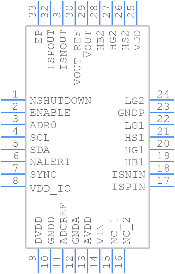 MCP19061-E/RTB - Microchip - PCB symbol
