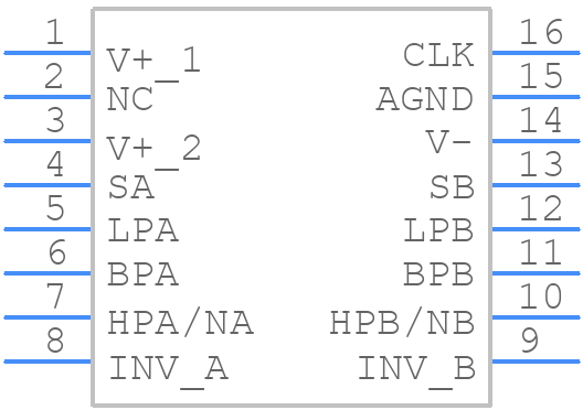 LTC1067-50IGN#PBF - Analog Devices - PCB symbol