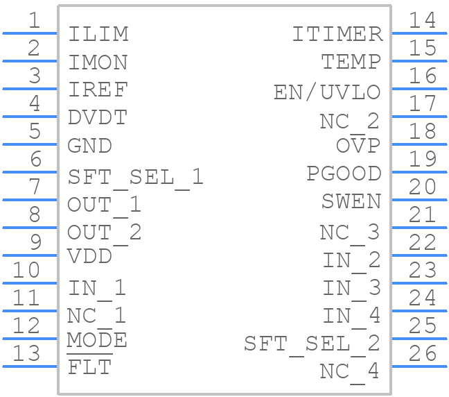 TPS16850VMAR - Texas Instruments - PCB symbol