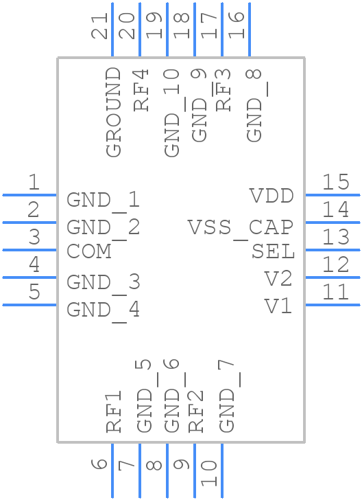 PE42444A-Z - SPSemi - PCB symbol