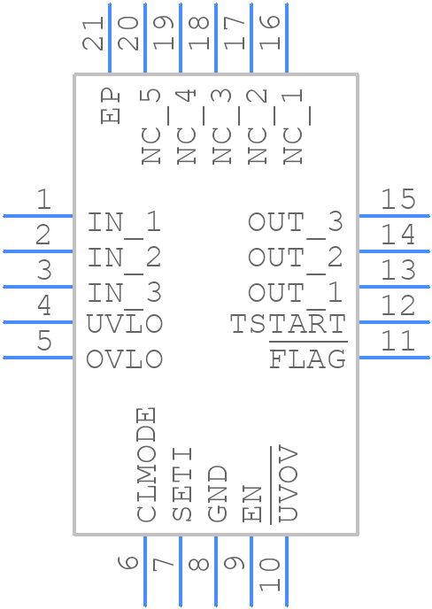 MAX17613AATP+ - Analog Devices - PCB symbol