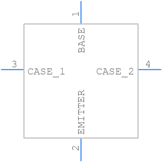 2N6300 PBFREE - Central Semiconductor - PCB symbol