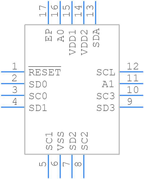 PCA9846BS - NXP - PCB symbol