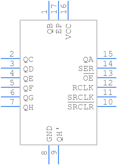 SN74AC596BQBR - Texas Instruments - PCB symbol