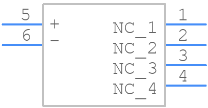KAD04TGGR - E-Switch - PCB symbol