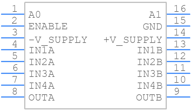 MAX359EWE+T - Analog Devices - PCB symbol