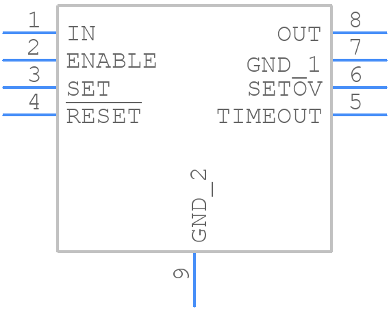 MAX16910EASA8/V+ - Analog Devices - PCB symbol