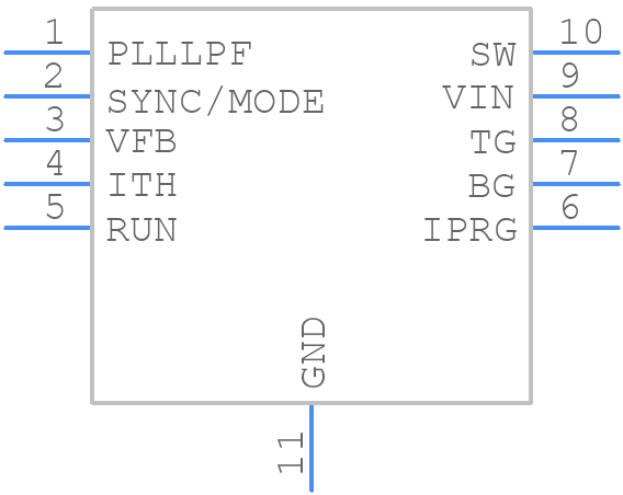 LTC3809EMSE#PBF - Analog Devices - PCB symbol