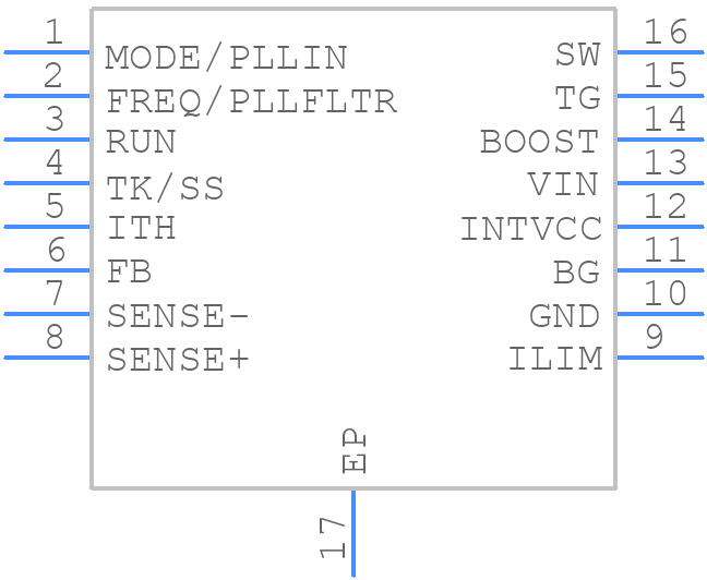LTC3851EMSE#PBF - Analog Devices - PCB symbol