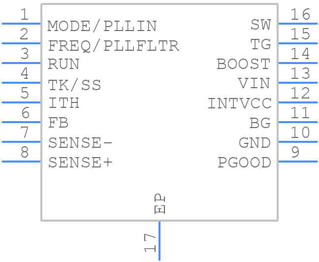 LTC3851IMSE-1#TRPBF - Analog Devices - PCB symbol