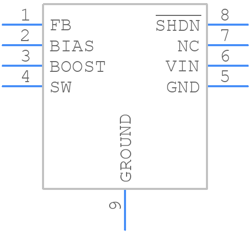 LT3470HDDB#WTRMPBF - Analog Devices - PCB symbol