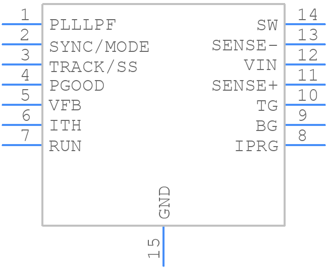 LTC3808EDE#TRPBF - Analog Devices - PCB symbol