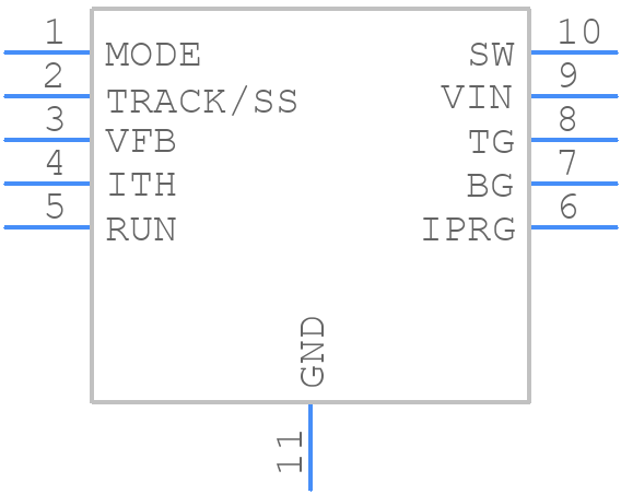 LTC3809IDD-1#PBF - Analog Devices - PCB symbol