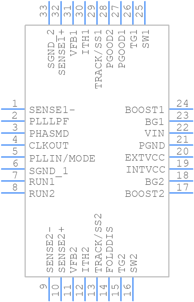 LTC3826EUH#TRPBF - Analog Devices - PCB symbol