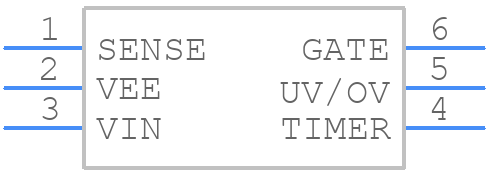 LTC4251BCS6-1#TRPBF - Analog Devices - PCB symbol