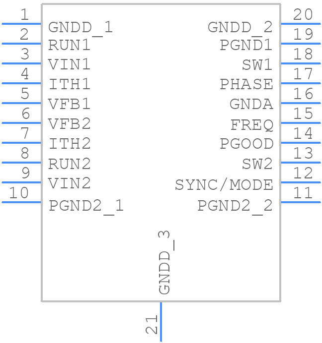LTC3417AIFE-2#TRPBF - Analog Devices - PCB symbol