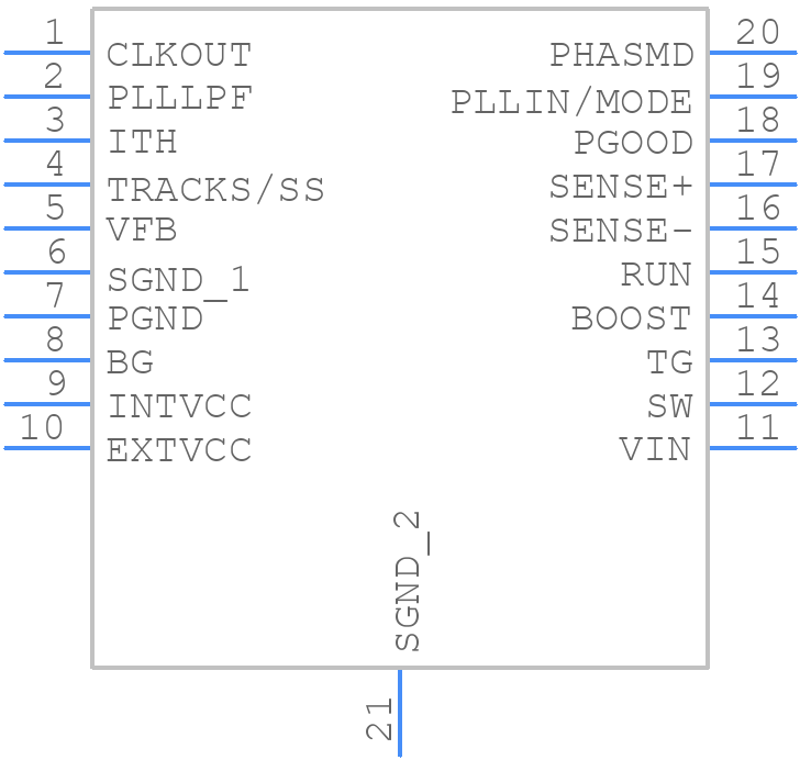 LTC3834IFE#TRPBF - Analog Devices - PCB symbol