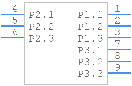 224934-0003 - Molex - PCB symbol