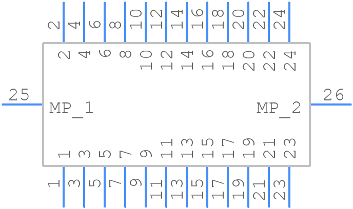 FFC2A33-24-T-R - GCT (GLOBAL CONNECTOR TECHNOLOGY) - PCB symbol