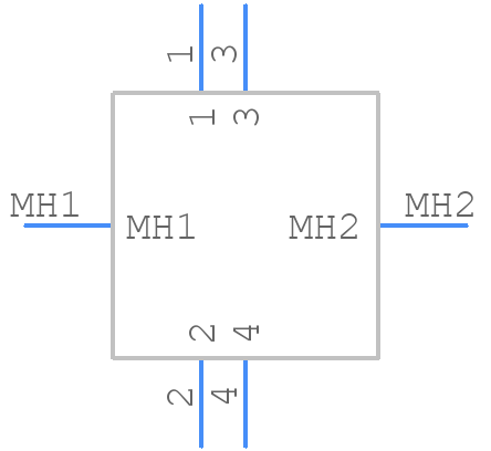 M8S-04PFFP-SF8001 - Amphenol - PCB symbol