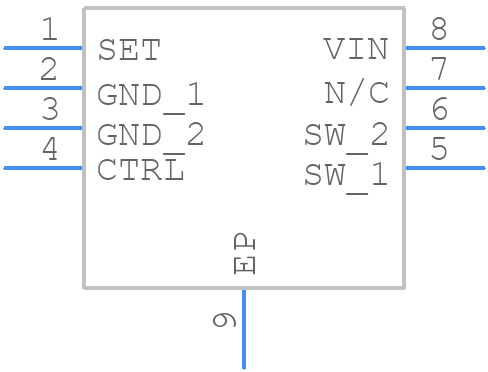 AL8860QMP-13 - Diodes Incorporated - PCB symbol