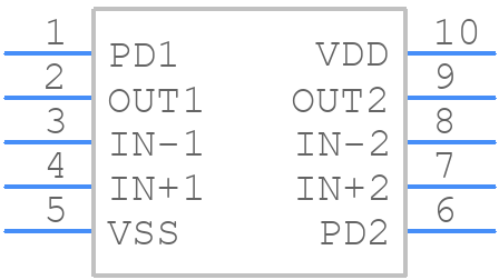 SLG88103V - Silego Technology - PCB symbol