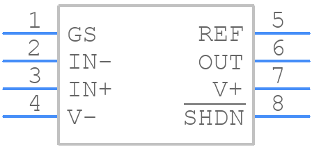 INA351ABSIDDFR - Texas Instruments - PCB symbol