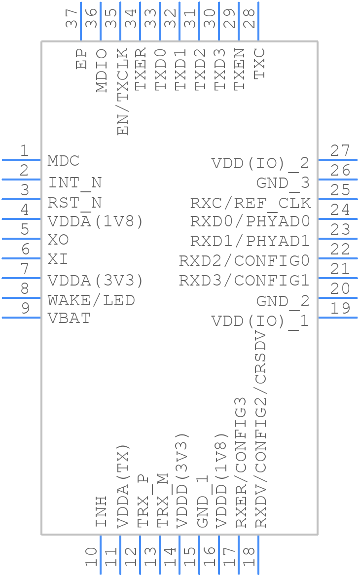 TJA1100HN - NXP - PCB symbol