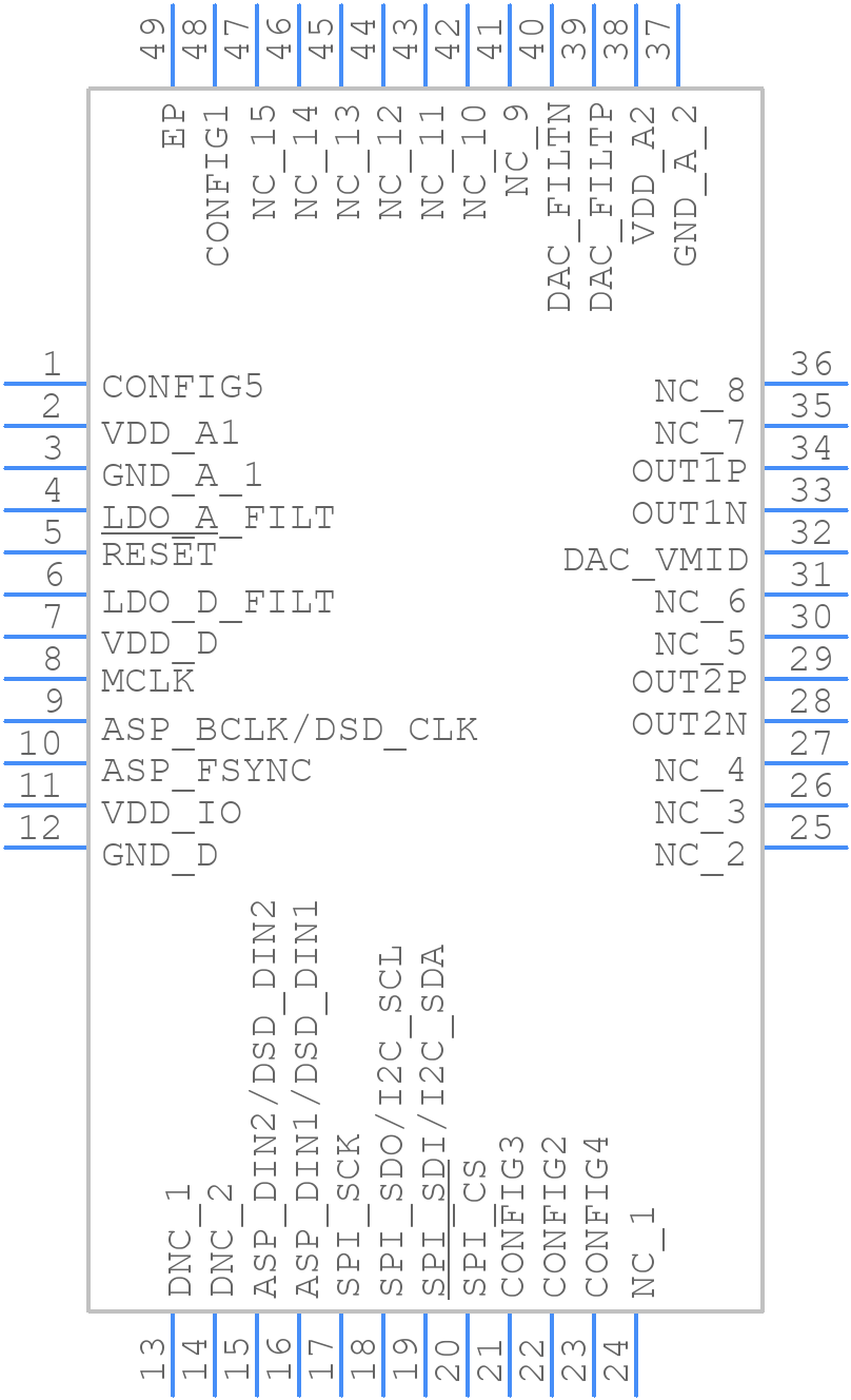 CS4302P - Cirrus Logic - PCB symbol