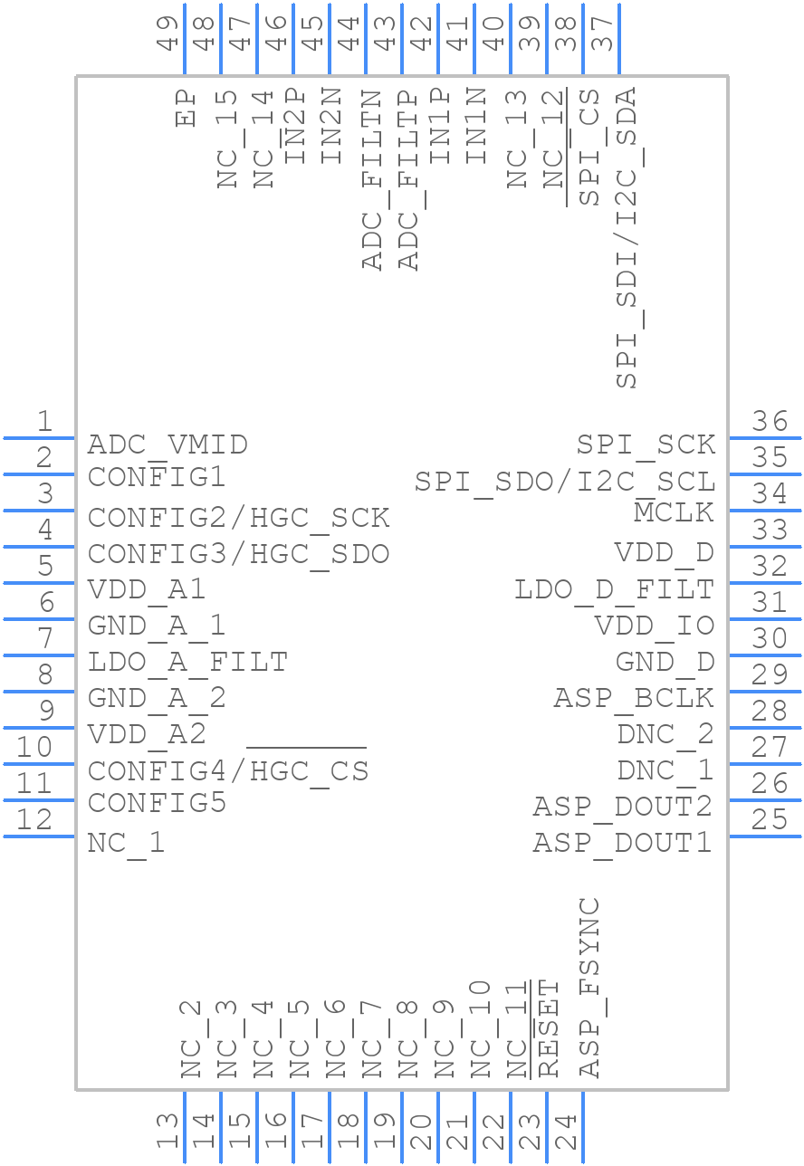 CS5302P - Cirrus Logic - PCB symbol