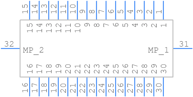 10132797-035100LF - Amphenol - PCB symbol