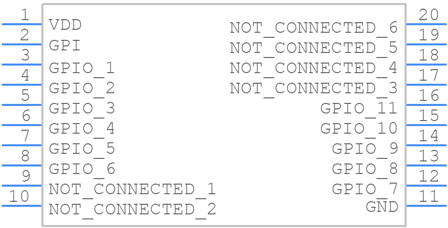 SLG46170V-DIP - Renesas Electronics - PCB symbol