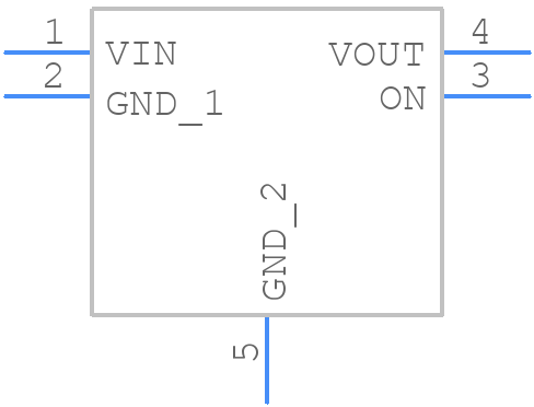 R5527K001B - Nisshinbo - PCB symbol
