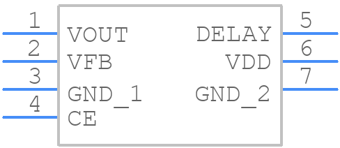 RP132K501F - Nisshinbo - PCB symbol