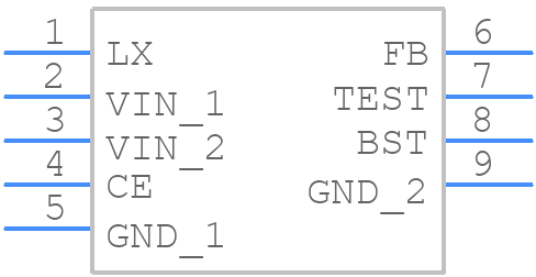 R1245K003E - Nisshinbo - PCB symbol