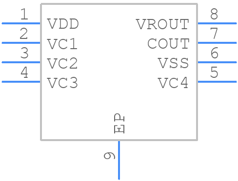 R5439K314JB - Nisshinbo - PCB symbol