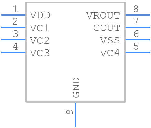 R5439K319JA - Nisshinbo - PCB symbol