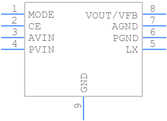 RP505K121A - Nisshinbo - PCB symbol