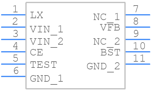 R1240K003A - Nisshinbo - PCB symbol