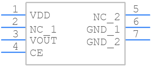 R1154L050B - Nisshinbo - PCB symbol