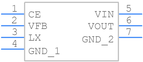 R1202L711D - Nisshinbo - PCB symbol