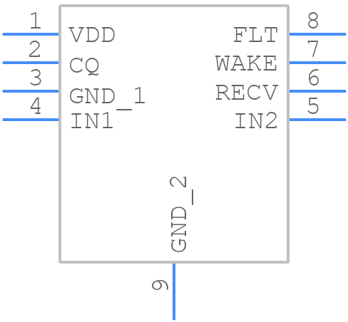 ND1160GGAE4D - Nisshinbo - PCB symbol