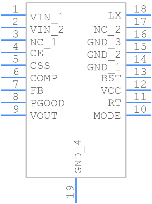 R1275S003C - Nisshinbo - PCB symbol