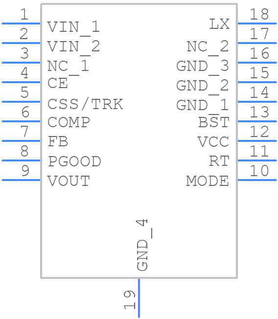 R1276S001A - Nisshinbo - PCB symbol