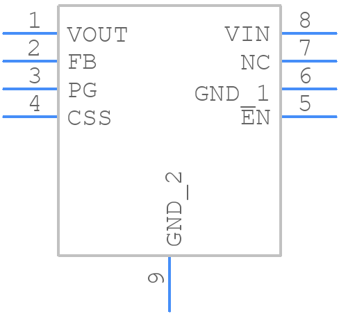 NR1600AC330EE2S - Nisshinbo - PCB symbol