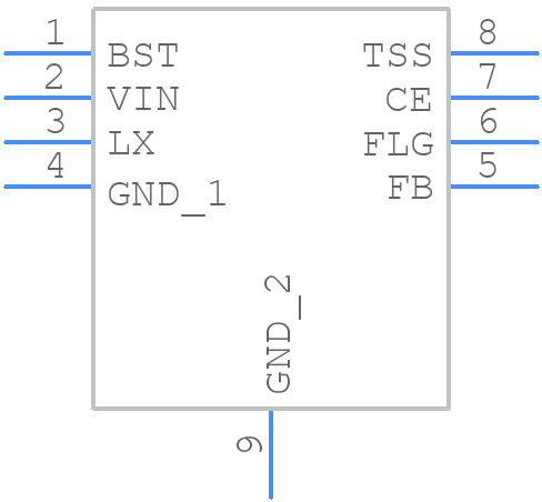 R1243S001D - Nisshinbo - PCB symbol