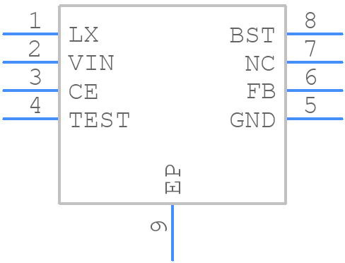 R1245S003F - Nisshinbo - PCB symbol